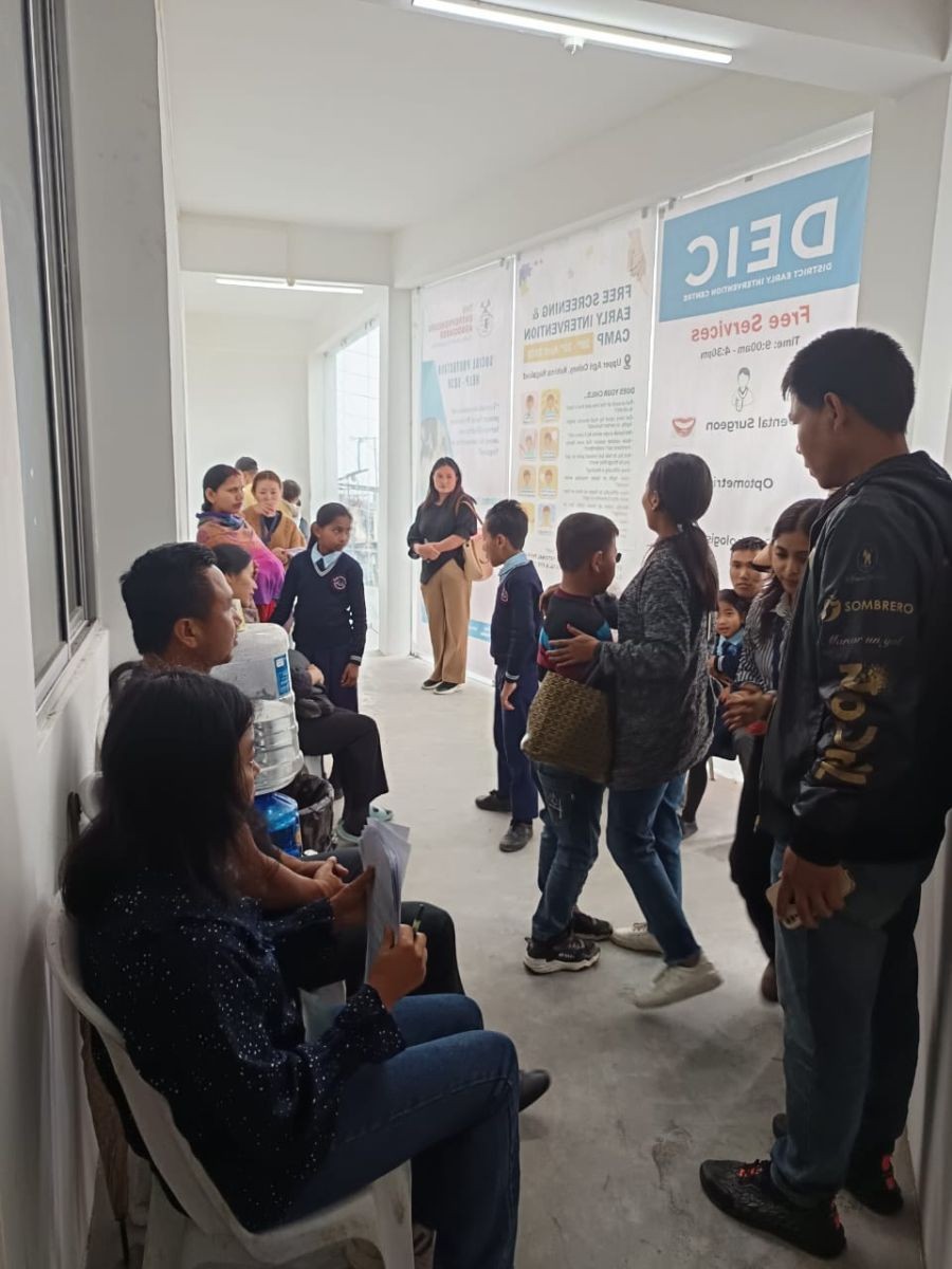 Three-day free screening and early intervention camp for children with disabilities, organised by the Bumblebee Society in Kohima will culminate on April 30.